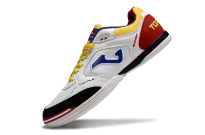 Joma Top Flex IC Low-Tops Football Shoes - White/Yellow/Red
