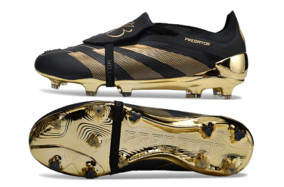 Adidas Predator Elite Foldover Tongue FG Low-Tops Football Boots - Black/Gold