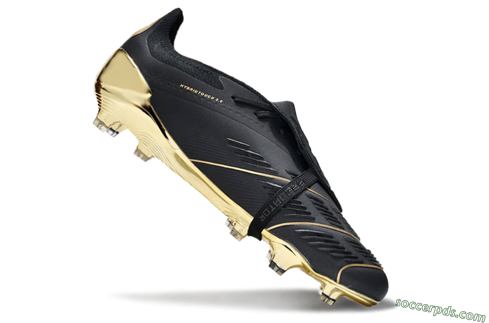 Adidas Predator Elite Foldover Tongue FG Low-Tops Football Boots - Black/Gold 4