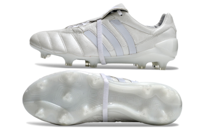 Adidas Predator Mutator Mania Tormentor Tongue FG Low-Tops Football Boots - Silver/White