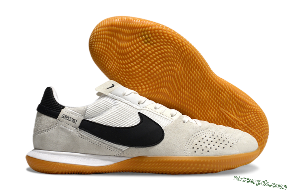 Nike Street Gato IC Low-Tops Football Shoes - Grey/Black/Brown 1