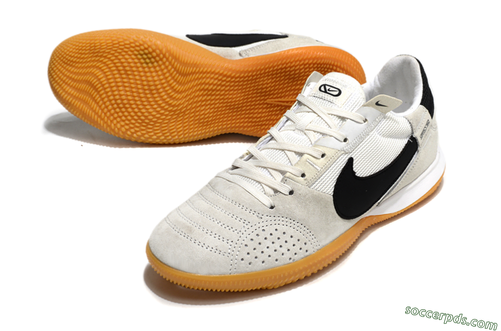 Nike Street Gato IC Low-Tops Football Shoes - Grey/Black/Brown 3