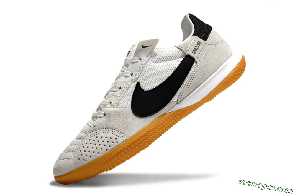 Nike Street Gato IC Low-Tops Football Shoes - Grey/Black/Brown 5