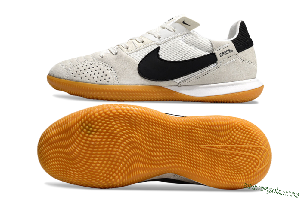 Nike Street Gato IC Low-Tops Football Shoes - Grey/Black/Brown 0