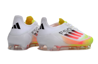 Adidas F50 Elite FG Low-Tops Football Boots - White/Yellow/Red