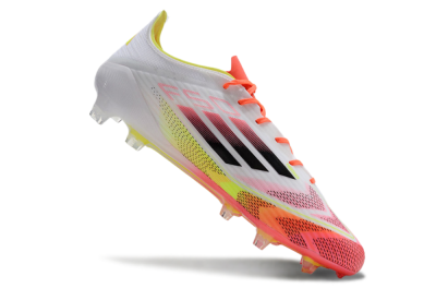 Adidas F50 Elite FG Low-Tops Football Boots - White/Red/Yellow