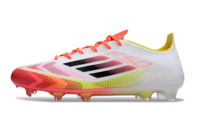 Adidas F50 Elite FG Low-Tops Football Boots - White/Red/Yellow