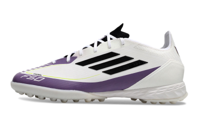 Adidas x Messi F50 Pro TF Low-Tops Football Shoes - White/Purple/Black