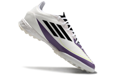 Adidas x Messi F50 Pro TF Low-Tops Football Shoes - White/Purple/Black