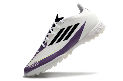 Adidas x Messi F50 Pro TF Low-Tops Football Shoes - White/Purple/Black