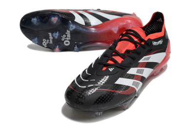 Adidas Predator 24 Elite FG Low-Tops Football Boots - Black/White/Red
