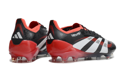 Adidas Predator 24 Elite FG Low-Tops Football Boots - Black/White/Red