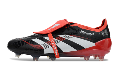 Adidas Predator Elite Foldover Tongue FG Low-Tops Football Boots - Black/White/Red