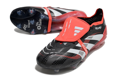 Adidas Predator Elite Foldover Tongue FG Low-Tops Football Boots - Black/White/Red
