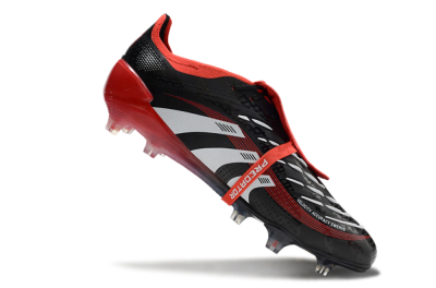 Adidas Predator Elite Foldover Tongue FG Low-Tops Football Boots - Black/White/Red