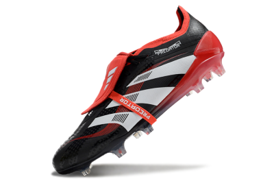 Adidas Predator Elite Foldover Tongue FG Low-Tops Football Boots - Black/White/Red