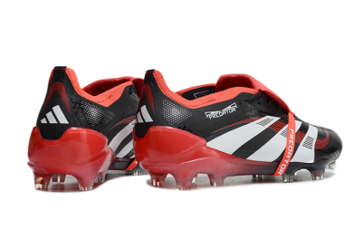 Adidas Predator Elite Foldover Tongue FG Low-Tops Football Boots - Black/White/Red