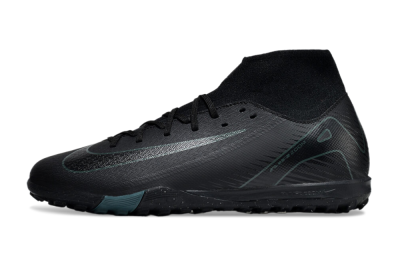 Nike Air Zoom Mercurial Superfly 10 Elite TF High-Tops Football Shoes - Black/Green/Silver