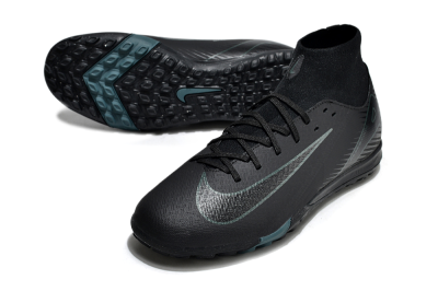 Nike Air Zoom Mercurial Superfly 10 Elite TF High-Tops Football Shoes - Black/Green/Silver