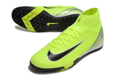 Nike Air Zoom Mercurial Superfly 10 Elite TF High-Tops Football Shoes - Yellow/Black/Silver