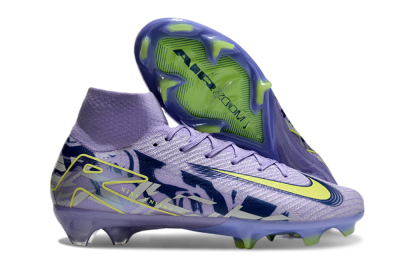 Nike Air Zoom Mercurial Superfly 10 Elite FG High-Tops Football Boots - Purple/Yellow/White
