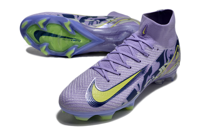 Nike Air Zoom Mercurial Superfly 10 Elite FG High-Tops Football Boots - Purple/Yellow/White