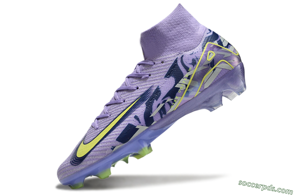 Nike Air Zoom Mercurial Superfly 10 Elite FG High-Tops Football Boots - Purple/Yellow/White 1