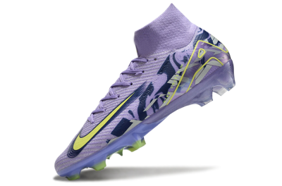 Nike Air Zoom Mercurial Superfly 10 Elite FG High-Tops Football Boots - Purple/Yellow/White
