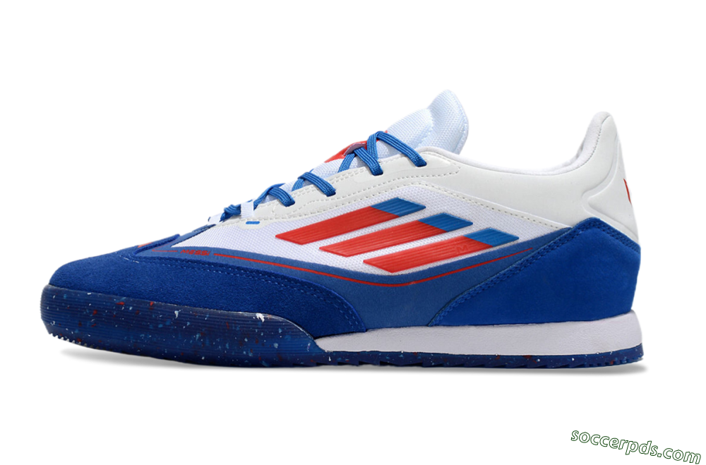 Adidas F50 Elite Messi IC Low-Tops Football Shoes - Blue/White/Red 2