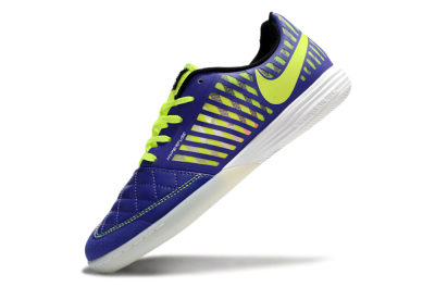 Nike Lunar Gato 2 IC Low-Tops Football Shoes - Blue/Yellow/White
