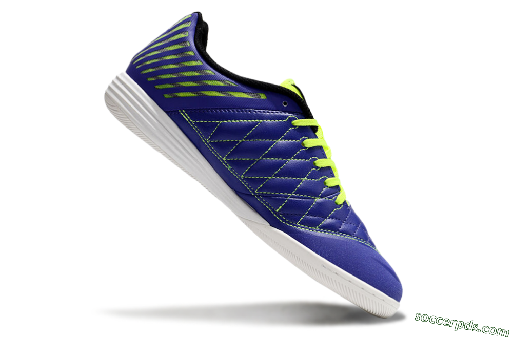 Nike Lunar Gato 2 IC Low-Tops Football Shoes - Blue/Yellow/White 4
