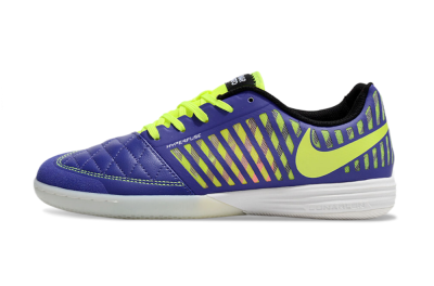 Nike Lunar Gato 2 IC Low-Tops Football Shoes - Blue/Yellow/White