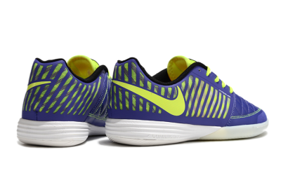 Nike Lunar Gato 2 IC Low-Tops Football Shoes - Blue/Yellow/White