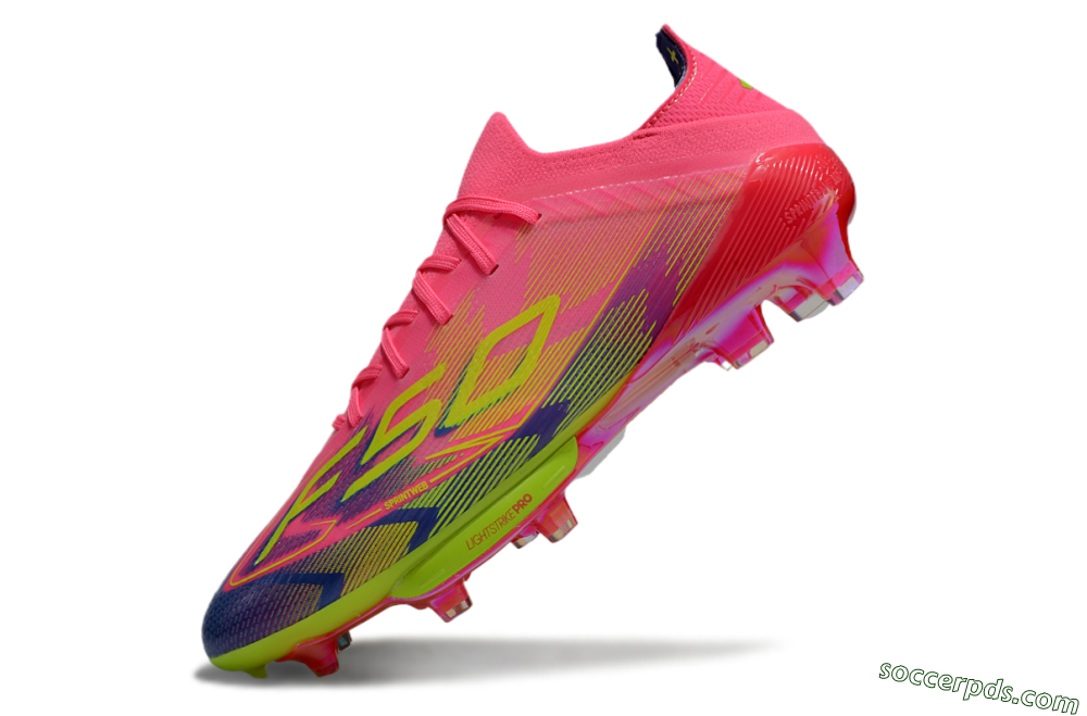 Adidas F50 Elite Lightstrike Pro FG Low-Tops Football Boots - Pink/Blue/Yellow 5