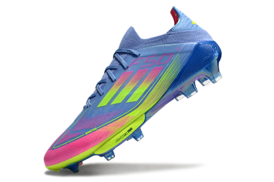 Adidas F50+ Elite Lightstrike Pro FG Low-Tops Football Boots - Blue/Pink/Yellow