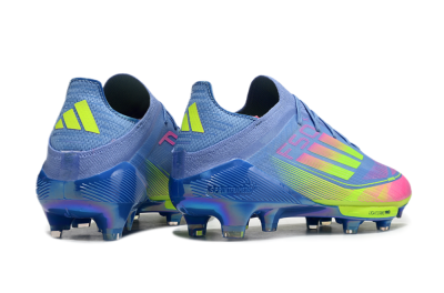 Adidas F50+ Elite Lightstrike Pro FG Low-Tops Football Boots - Blue/Pink/Yellow