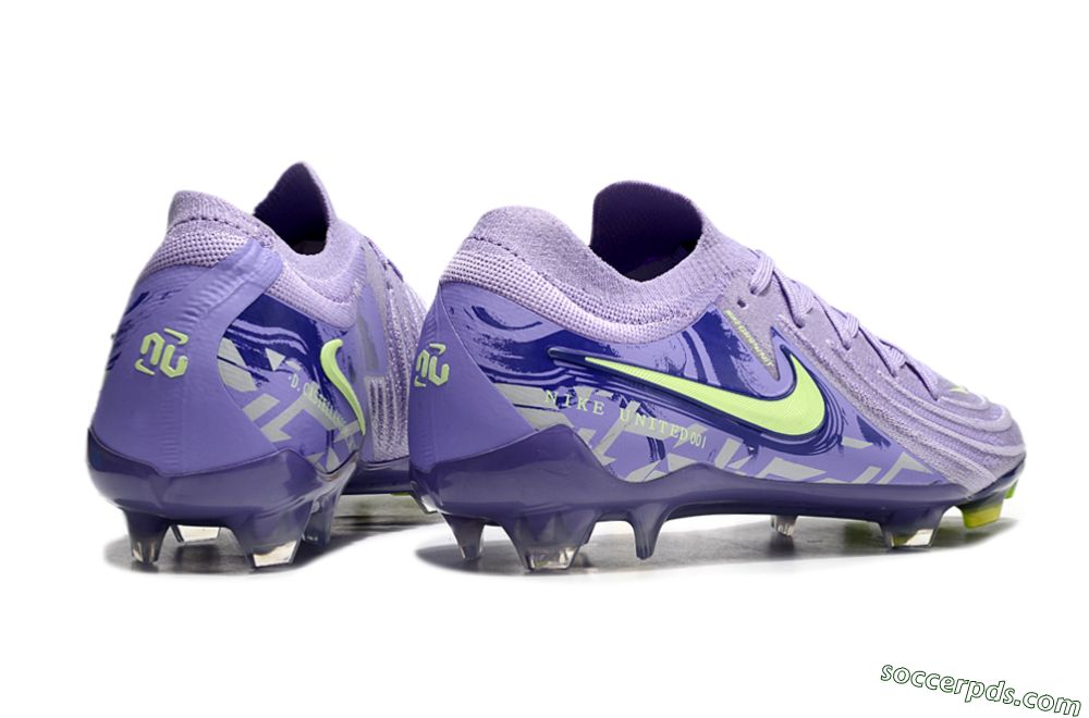Nike Phantom Luna Elite FG Low-Tops Football Boots - Purple/Yellow/White 6