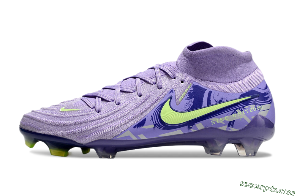 Nike Phantom Luna Elite FG High-Tops Football Boots - Purple/Yellow/White 2