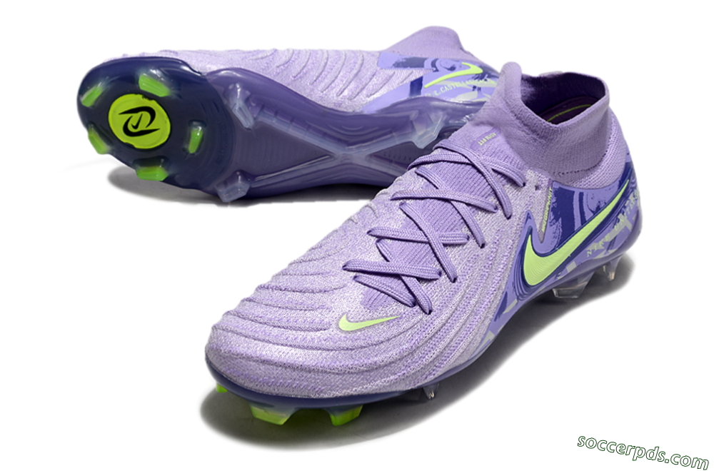 Nike Phantom Luna Elite FG High-Tops Football Boots - Purple/Yellow/White 3