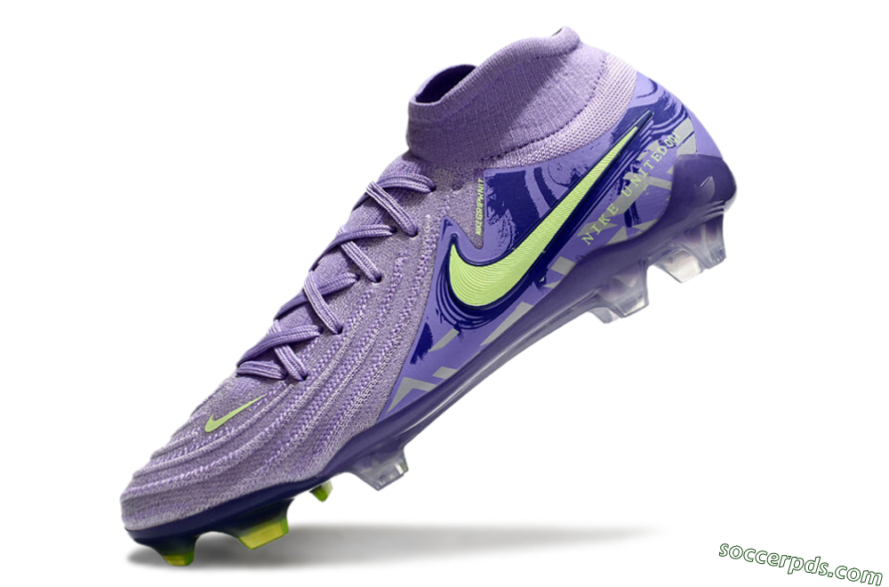 Nike Phantom Luna Elite FG High-Tops Football Boots - Purple/Yellow/White 5