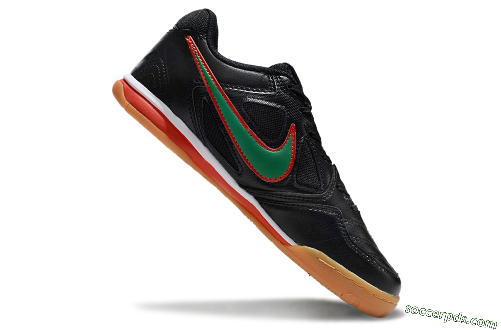 Supreme x Nike SB Gato IC Low-Tops Football Shoes - Black/Green/Red 4
