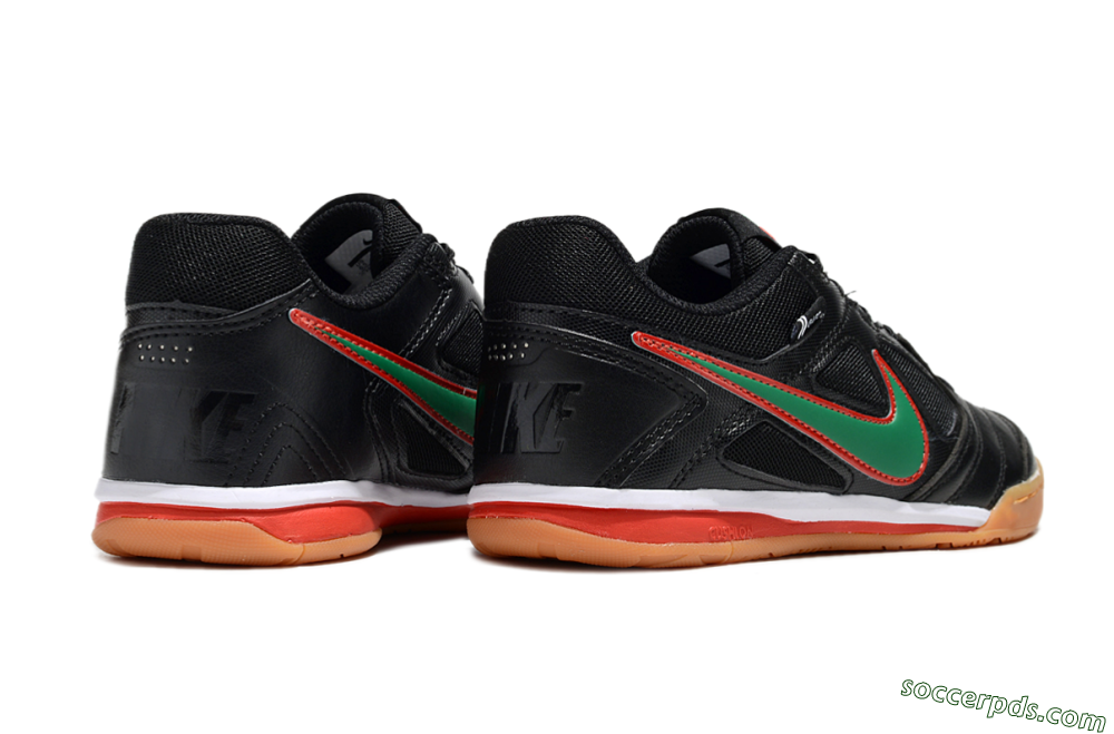 Supreme x Nike SB Gato IC Low-Tops Football Shoes - Black/Green/Red 6