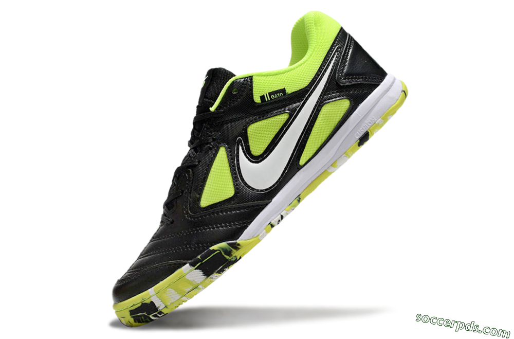 Supreme x Nike SB Gato IC Low-Tops Football Shoes - Black/Yellow/White 5