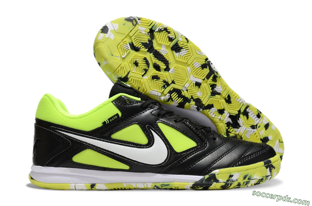Supreme x Nike SB Gato IC Low-Tops Football Shoes - Black/Yellow/White 1