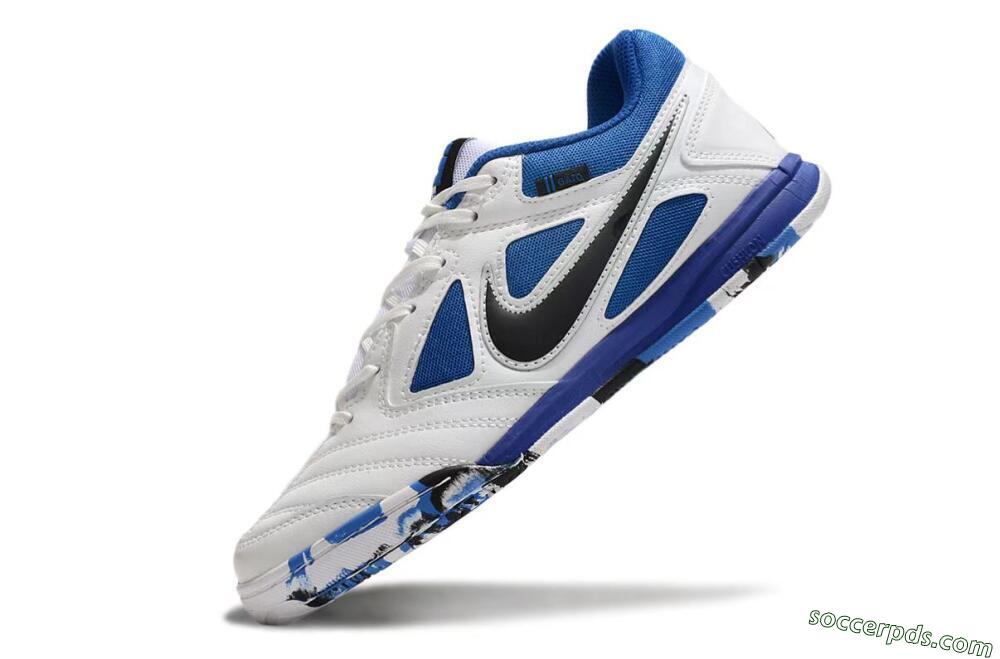 Supreme x Nike SB Gato IC Low-Tops Football Shoes - White/Blue/Black 5