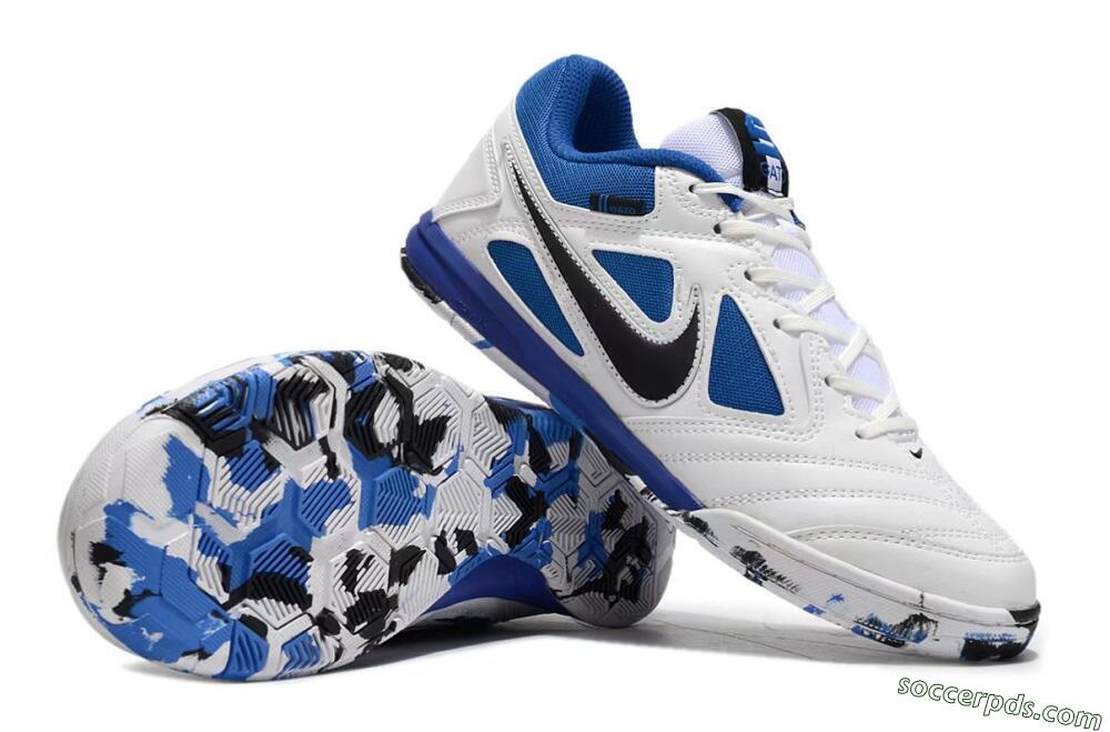 Supreme x Nike SB Gato IC Low-Tops Football Shoes - White/Blue/Black 0