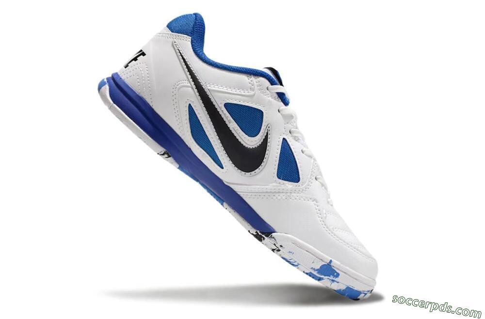 Supreme x Nike SB Gato IC Low-Tops Football Shoes - White/Blue/Black 4