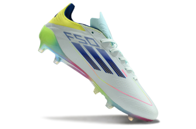 Adidas F50 Elite AG Low-Tops Football Boots - Jade/Blue/Yellow