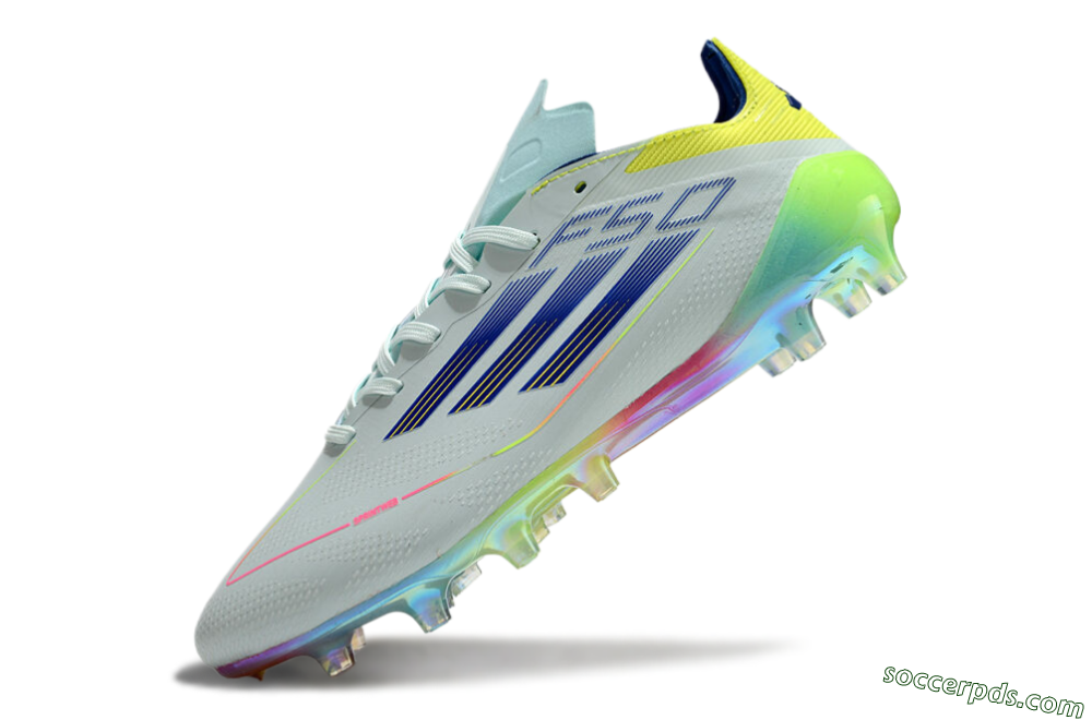 Adidas F50 Elite AG Low-Tops Football Boots - Jade/Blue/Yellow 5