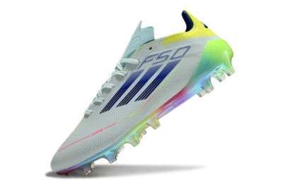 Adidas F50 Elite AG Low-Tops Football Boots - Jade/Blue/Yellow